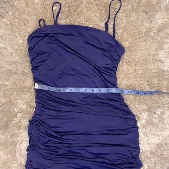 Forever 21 Ruched Bodycon Midi Dress Size M RefY004 - Picture 10 of 12